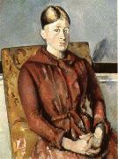 Paul Cezanne Madame Cezanne au fauteuil jaune oil painting artist